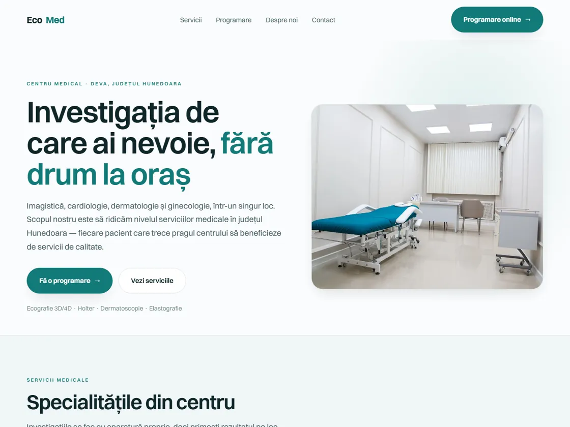 Redesign propus — cabinet medical