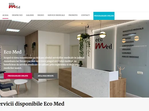 Site-ul actual — cabinet medical