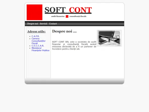 Site-ul actual — birou de contabilitate